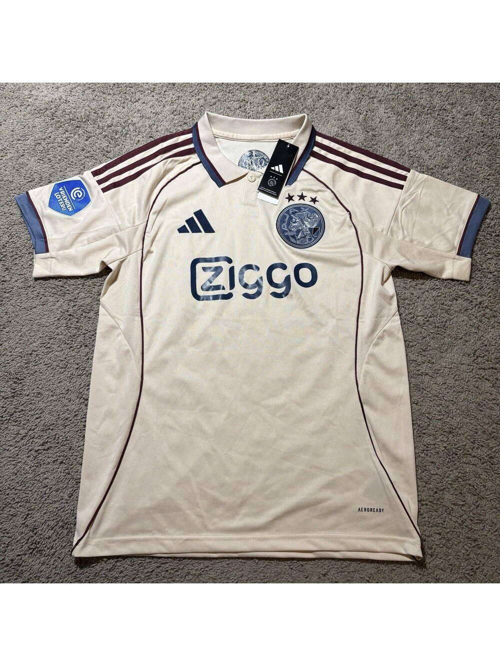 AFC Ajax 2023-24 Away Jersey Kenneth Taylor #8 Adidas Aeroready Men's Size M NWT